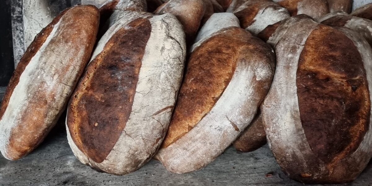Dagens brød er ferdige og skal leveres til en restaurant i Stavanger. Foto: Ingveig Tveranger
