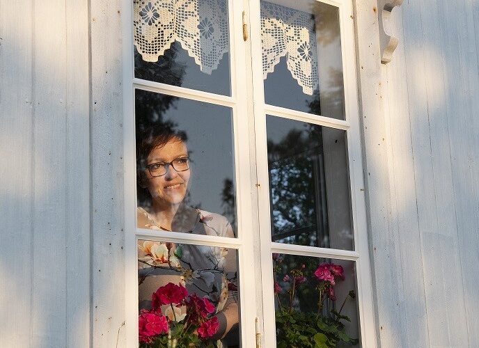 Lill-Karin Elvestad i Gammelstua. Foto: Ingun Alette Mæhlum.